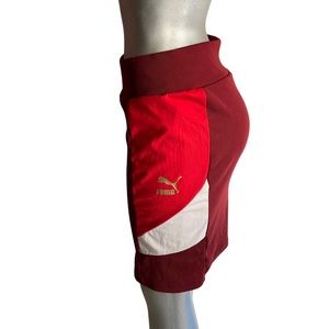 Y2K Puma Tennis Skirt Athletic Athleisure Stretch Classic Knit Sporty Tenniscore